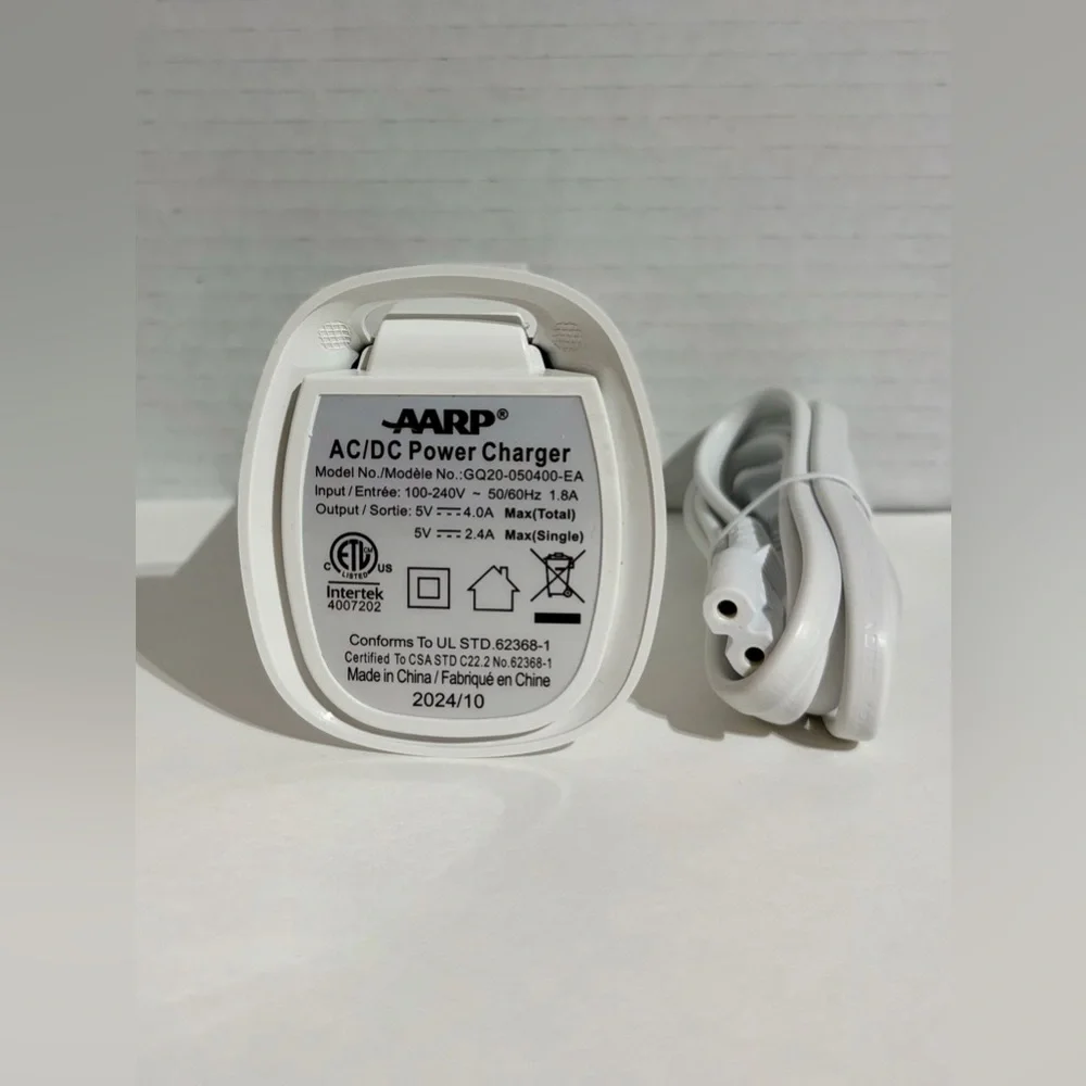 5 Port USB Charging Tower Power Adapter Cord AC/DC White AARP GQ20-050400-EA NEW